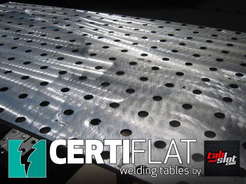 Heavy duty 3&#039;x4&#039; welding table kit-certiflat by tab &amp; slot - free swivel castors for sale