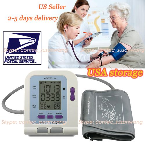 FDA&amp;CE Digital Blood Pressure Monitor CONTEC08C+ Software,2-5day delivery