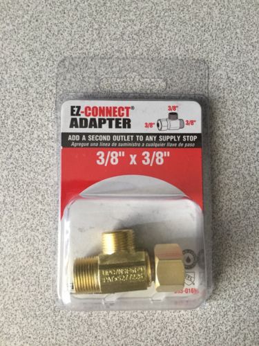 Mueller Industries Brass EZ-Connect Adapter Tee 3/8 X 3/8