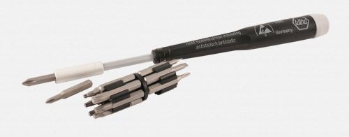 Wiha 16 piece system 4 esd slotted, phillips and pentalobe bit set w/ holder for sale