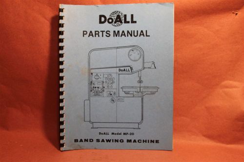 Doall Band Saw MP-20 Operation &amp; Maintenance Manual