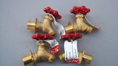 1/2&amp;3/4 MUELLER B&amp;K Sillcock Faucet Control Valve 108-503  Lot Of Four (4)