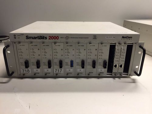 Netcom Smartbits 2000 SMB-2000 Analysis Tester System w/ 8x GX-1405B  2x ML7710