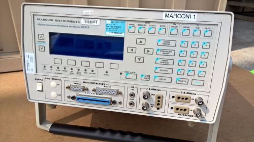 &#034;MARCONI Digital Communications Analyzer 2851S &#034;OPTION FITTED 001,009,013