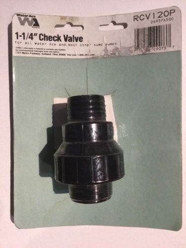 Water ace rcv120p 1-1/4&#034; sump pump check valve for sale