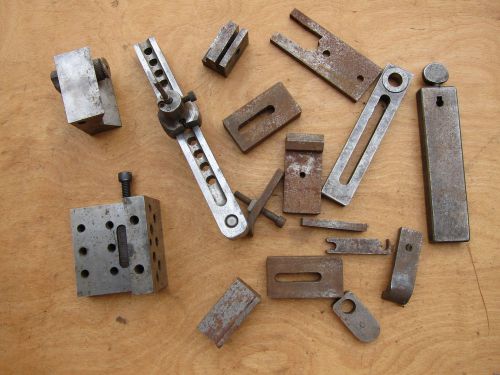 LOT OF ASSORTED USED MACHINIST TOOLS: V, L BLOCK AND MORE