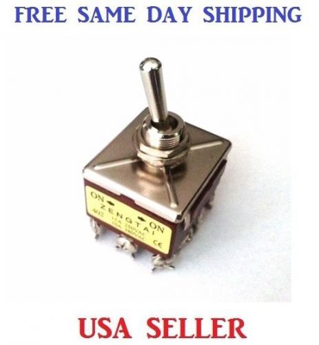 Quad 4 pole double throw ~ 12 pin ( on-on ) qpdt - 4pdt toggle rocker switch for sale