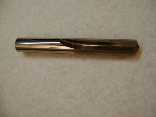 31/64&#034; Solid Carbide Straight Flute Drill, SGS SER 106 C, 2.2&#034; Flute, 3.7&#034; OAL