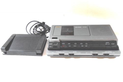 Sanyo TRC-8030 Standard Cassette Dictation Transcriber, Foot Pedal &amp; Power Cord