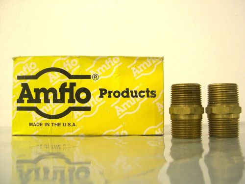 Amflo 389 brass male hose adapter 3/4&#034;x3/4&#034; npt, 10pc box for sale