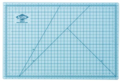 Alvin and Co. Professional Self-Healing Cutting Mat 12&#034; W x 18&#034; D Set of 2
