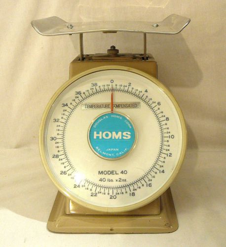 Douglas Homs Corp HOMS Scale  Spring Dial Type Model # 40 40 Lbs x 2oz