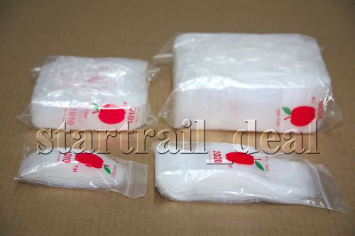 1000 1.75 x 1.75&#034; 2Mil Apple Brand Tiny Mini Clear Ziplock Plastic Bags Baggies