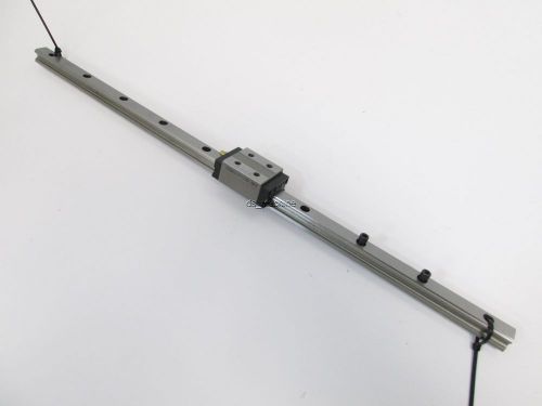THK HSR12RM Linear Rail 12mm(W) x 15-3/8&#034;(L) with Carriage 27mm x 30mm