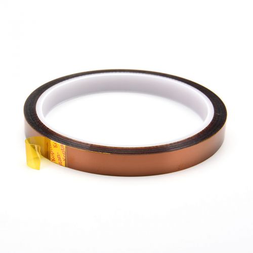 Economic 1PC 10mmX33m 100ft Heat Resistant High Temperature Polyimide Tape HFCA