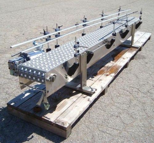 12&#034; Wide x 10&#039; Long Horizontal Roller-Intralox Stainless Steel Conveyor