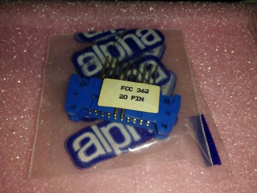 1x ALPHA  FCC362-20 , CONNECTOR IDC MALE 20PINS ST  W.W.