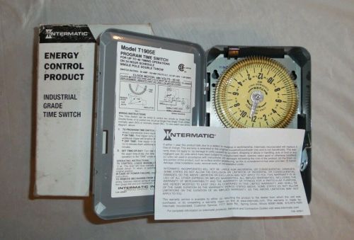 Intermatic T1905-E Program Time Switch 48 Timing Operations125-480Vac 20Amp