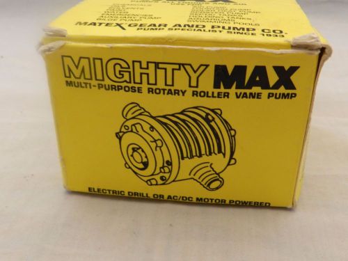 Mighty Max Multi-Purpose Rotary Roller Vane Pump by Matex Gear and Pump Co (MGP)