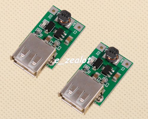 USB Charger 2pcs DC-DC Converter Step Up Boost Module 1-5V to 5V 500mA