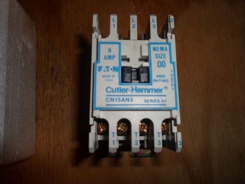CUTLER HAMMER CN15AN3 SERIES A1 CONTACTOR 9 AMP 3 POLE (NEW IN PACKAGE)