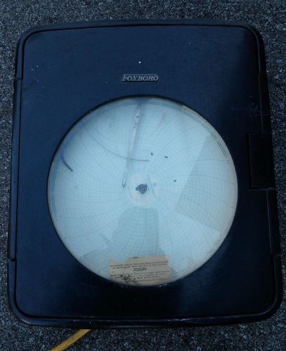 FOXBORO TEMPERATURE CHART RECORDER Vintage not working but cool looking