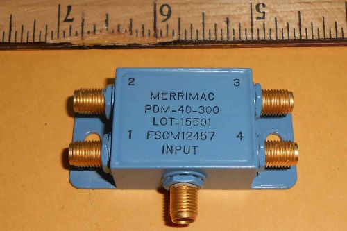 PDM40-300 MERRIMAC POWER DIVIDER 2-1/16&#034; x 1-7/16&#034; x 1/2&#034;     NEW OLD STOCK