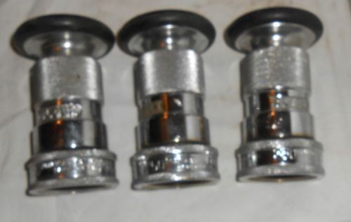 Used 3  # 250 ! 1/2 inch powhatan chromed fire hose nozzles for sale
