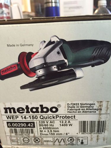 METABO WEP14-150Q QUICK CHANGE 6&#034; GRINDER W/ DEADMAN SWITCH