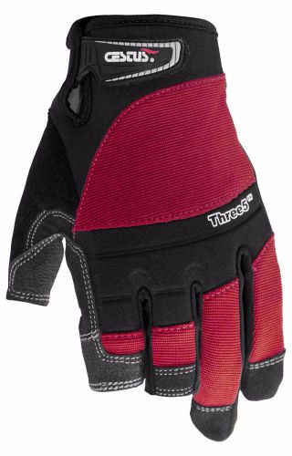 Cestus red three5 framers framing fishing fingerless tactical gloves 2xl for sale