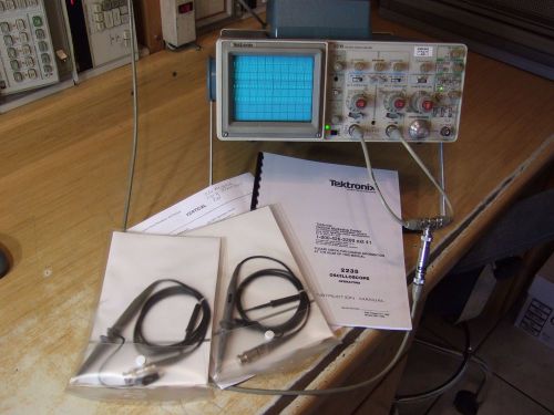 TEK Tektronix 2235 100MHz Dual Trace Delayed Sweep Oscilloscope In Cal! W/Extras