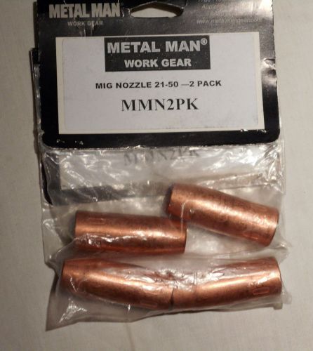 Metal Man MMN2PK Metal Man MIG Nozzle 21-50 , (2 Pack of 2)