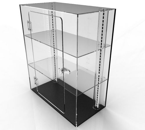 Clear plexiglass acrylic cabinet display case 4jewelry cell phone valuable 14604 for sale