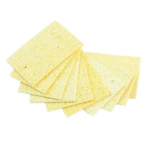 10pcs soldering iron solder tip welding cleaning sponge yellow be for sale