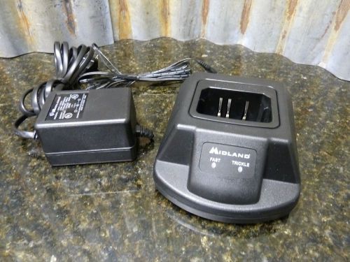 Midland acc470 two way radio battery charger w/ac adapter fast free shipping for sale