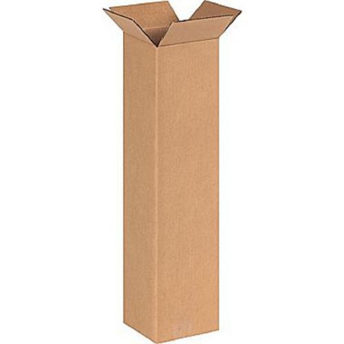 Corrugated cardboard tall shipping storage boxes 6&#034; x 6&#034; x 24&#034; (bundle of 25) for sale