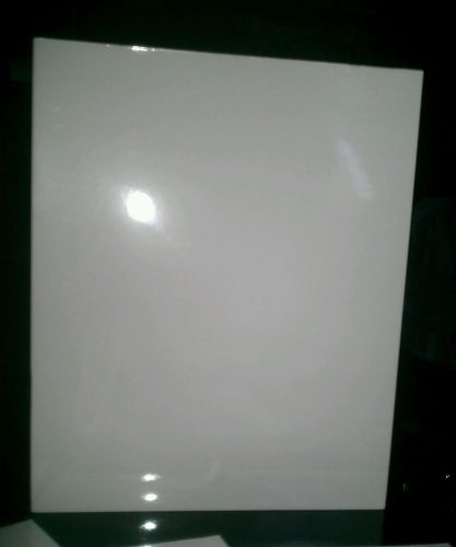 JAM Paper Two Pocket Glossy Folder, White, Sold Individually