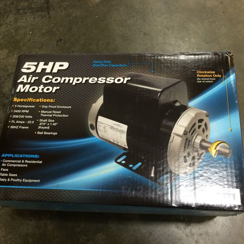 5 hp air compressor motor