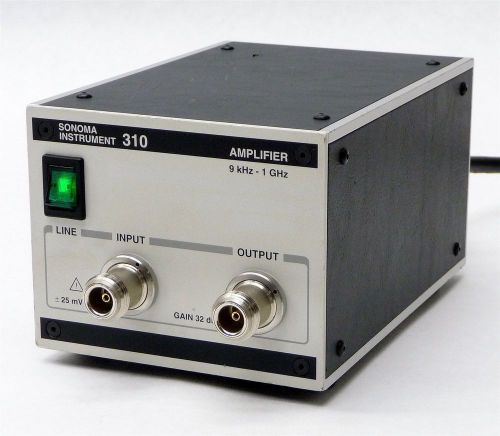Sonoma instrument 310 low noise amplifier frequency 9khz-1ghz gain 32db 10mw for sale
