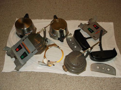 Coffee or hot cocoa maker machine, funnels or baskets, other parts