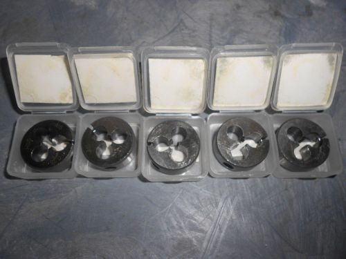 Unbranded m5 x 0.75 1&#034; hss adjustable rh metric fine round split dies - lot of 5 for sale