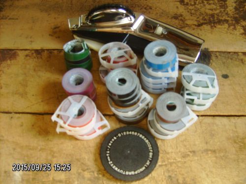 DYMO 1570 label maker + several colored rolls of label tape