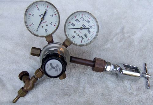Veriflo tank pressure regulator and gauges
