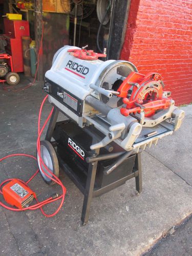 Ridgid 1224  1/2 - 4&#034; theader on wheeled stand  [about 2 yrs old] for sale