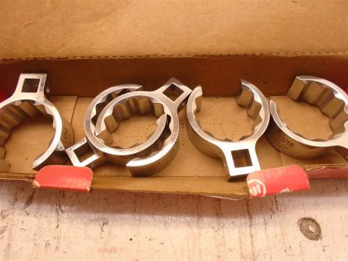 LOT OF 5 Wright Tool 1091 1-13/16 1/2 Drive Crowfoot Wrench Flare Nut 12 Pt NEW