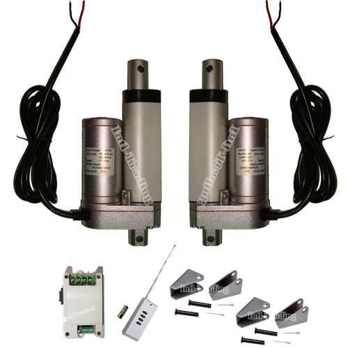 2 Linear Actuators 2&#034; Stroke 150KG 330lbs DC12V Motor&amp;Wireless Controller System