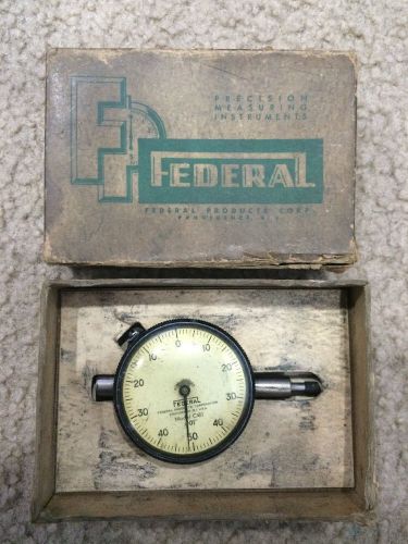 Federal Full Jeweled Dial Indicator C81 .001&#034; Precision Measuring - Machinist