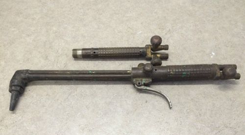 Used vintage airco 9506 tube cutting torch 20&#034; &amp; torch handle for sale