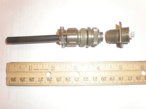 New - &#034;british military penthouse light&#034; connectors - 3 pin mating pair for sale