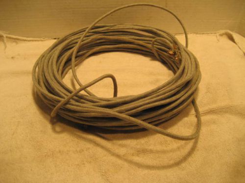 CLOTH COVERED COAXIAL CABLE - 2 WIRE 24 GA. - 80&#039;